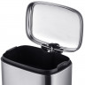 Відро для сміття з плавним закриттям прямокутне MIXXUS PREMIUM STYLE-TC0305 SS COLOR 5л (колір нержавійка) (MI7060)