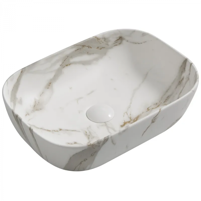 Раковина накладна MIXXUS PREMIUM DIVERSE-0114 MARBLE 455х325х135mm (MP6545)