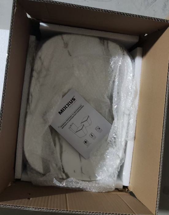 Раковина накладна MIXXUS PREMIUM DIVERSE-0114 MARBLE 455х325х135mm (MP6545)