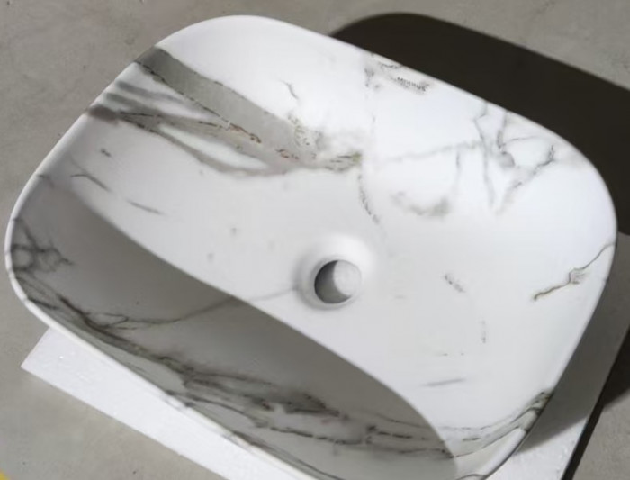 Раковина накладна MIXXUS PREMIUM DIVERSE-0114 MARBLE 455х325х135mm (MP6545)