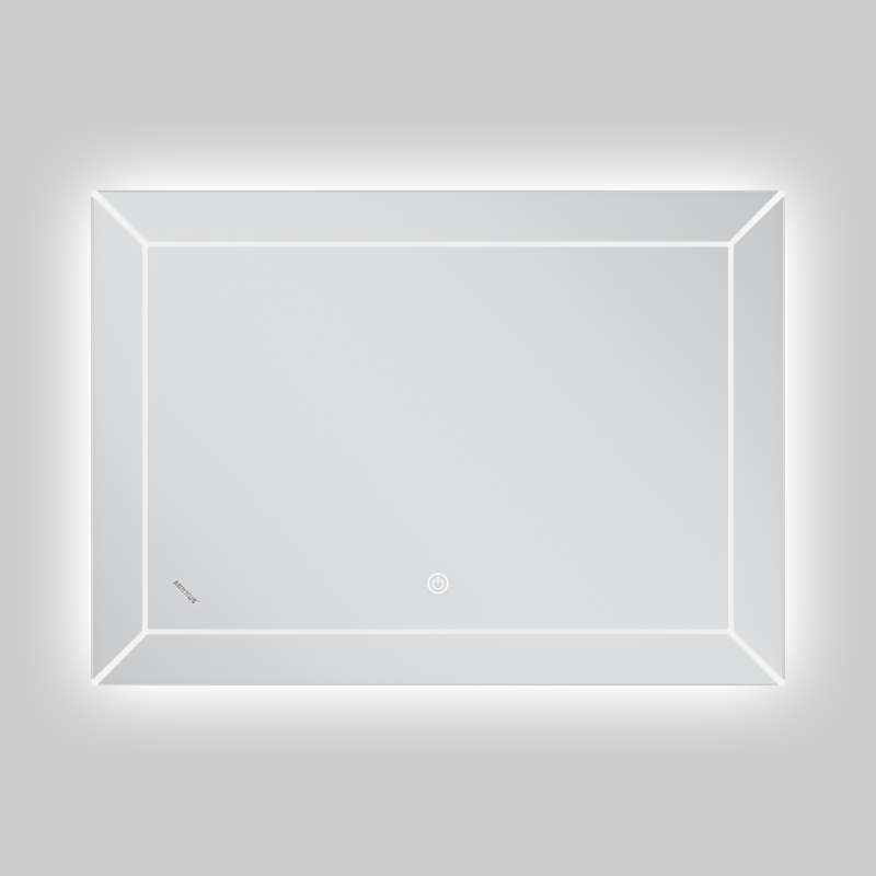 Дзеркало MIXXUS PREMIUM CUBIC MR14-70x50-REVERSE з LED Touch, Anti-fog, димером, рег. яскравості (MP6647)