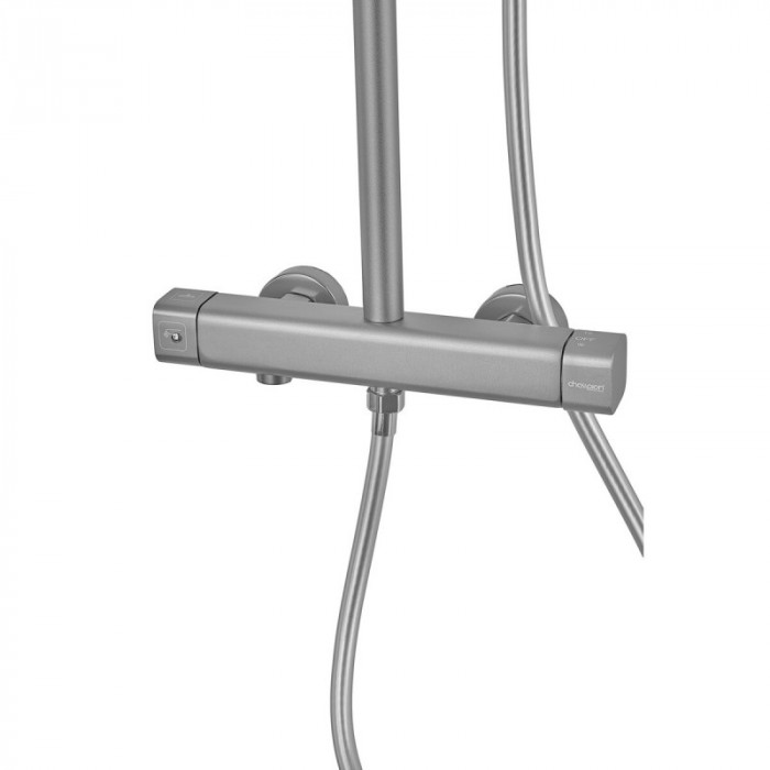 Душова колона зі змішувачем з алюмінію CHAMPION PBC-009-J SILVER, 3 режими (CH6547)