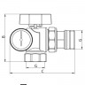 Кран з американкою "антипротечка" з термометром Koer KR.1033-Gi - 1'' (KR2894)