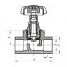 Кран вентильний 32 Koer PPR K0185.PRO (KP0239)