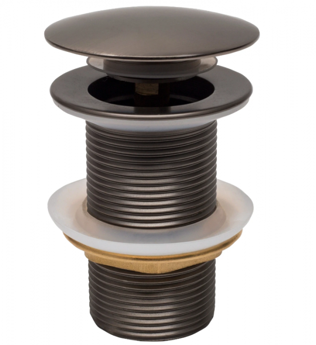 Донний клапан для раковини MEXEN CLICK-CLACK GRAPHITE без переливу