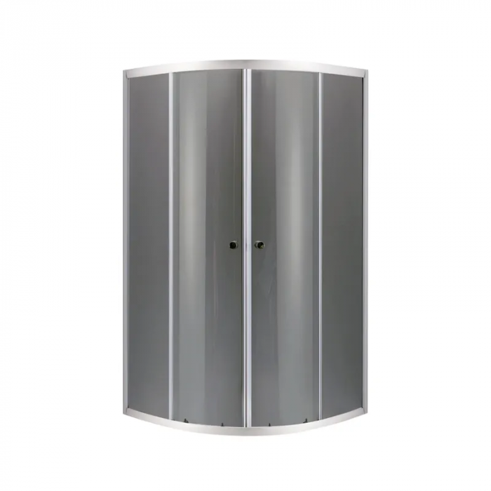 Душова кабіна без піддону Mixxus PLAIN SC01-90x90x185-GR CHROME сіре тоноване скло 4мм (MI6900)