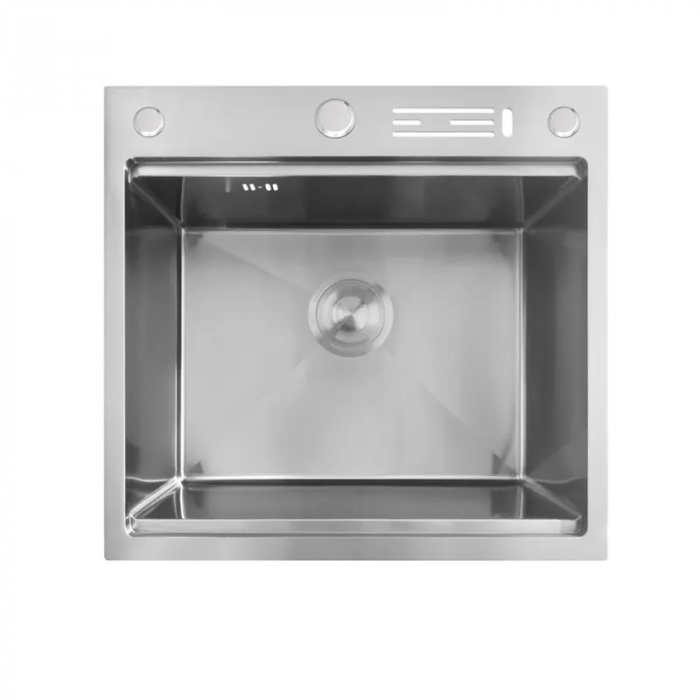 Мийка Mixxus MH5050-SK NANO-SILVER (3.0/0.8) з н.ст. зі сходинкою для суш.,з підст.під ножі(нерж.)(MX1939)