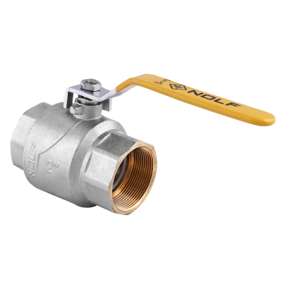 Кран кульовий Nolf NF.612 - 2&quot; FF ГГВ YELLOW, ручка &quot;важіль&quot; жовта (NF2929)