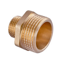 Ніпель редукційний Koer KF.N0608.WN - 3/4"x1/2" без нікелю (KR5573)