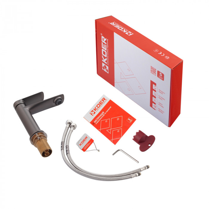 Змішувач для умивальника Koer KB-10028-07 (KR5292)