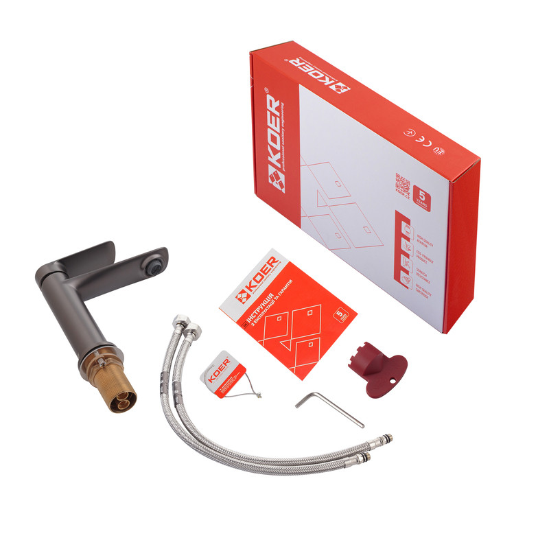 Змішувач для умивальника Koer KB-10028-07 (KR5292)