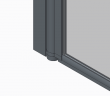 Шторки скляні на ванну Koer SR BS02-80x140-TR-01 прозоре скло 6мм, хром (KR5401)