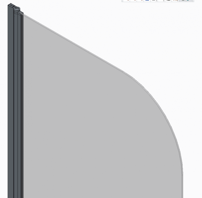 Шторки скляні на ванну Koer SR BS02-80x140-TR-01 прозоре скло 6мм, хром (KR5401)