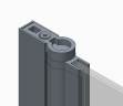 Шторки скляні на ванну Koer SR BS02-80x140-TR-01 прозоре скло 6мм, хром (KR5401)