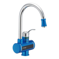Водонагрівач 3 kW проточний MIXXUS Electra 240-E BLUE з індик. темп., RESET, на мийку (колір блакитний) (MI2747)