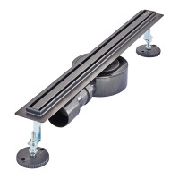 Душовий трап з нерж. сталі SUS304 Mixxus Drain-05-50-Slim Black (30x500мм) (Чорний) (MI6168)