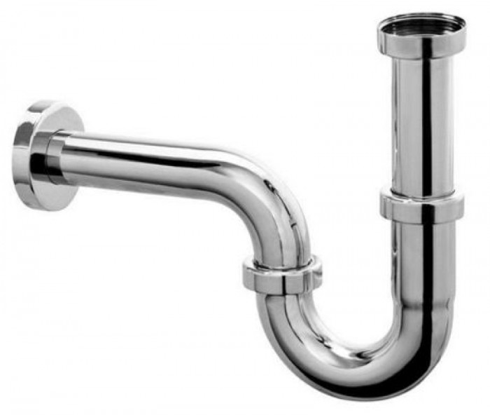 Сифон для умивальника трубний без зливу 11/4х32 мм 215-M хромований PREMIUM