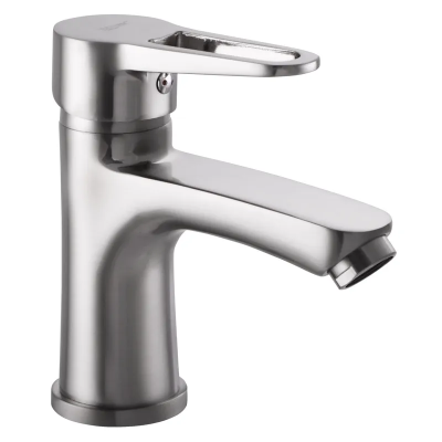 Змішувач для умивальника Zerix PUD1 045 колір нержавійка (ZX2795)