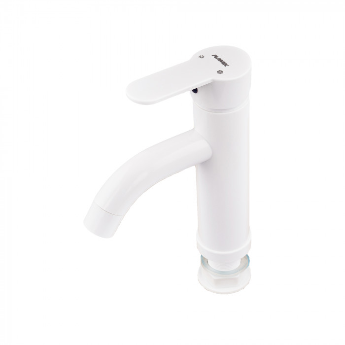 Змішувач для умивальника Plamix Raul-001-B White (без підведення) (PM0652)