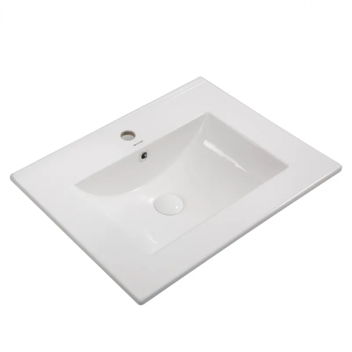 Раковина меблева Mixxus Premium CUBIC-1501 610х460х170mm з отвором під змішувач та переливом (MP6495)