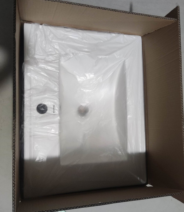 Раковина меблева Mixxus Premium CUBIC-1501 610х460х170mm з отвором під змішувач та переливом (MP6495)