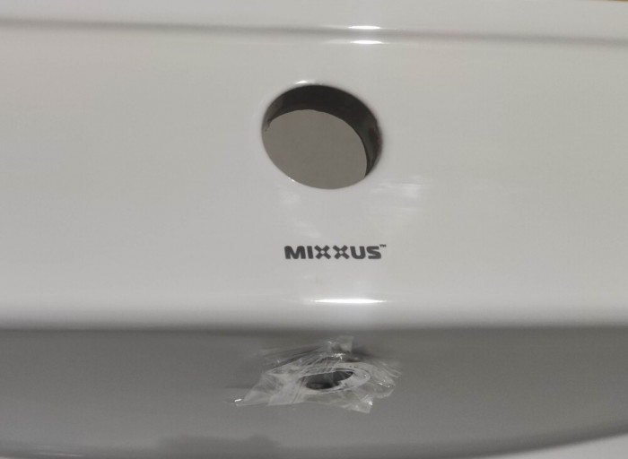 Раковина меблева Mixxus Premium CUBIC-1501 610х460х170mm з отвором під змішувач та переливом (MP6495)