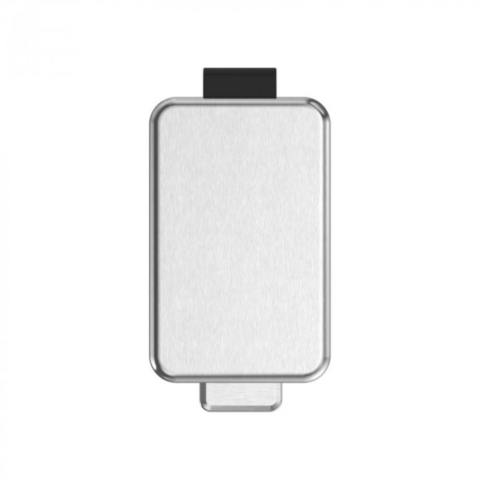 Відро для сміття з плавним закриттям прямокутне Koer TC-010206-02 6 л колір нержавійка (KR5594)