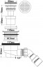 Сифон для піддона (90 mm.) HC27-CPB хромований