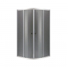 Душова кабіна без піддону Mixxus PLAIN SC01-90x90x185-GR CHROME сіре тоноване скло 4мм (MI6900)