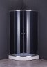 Душова кабіна без піддону Mixxus PLAIN SC01-90x90x185-GR CHROME сіре тоноване скло 4мм (MI6900)