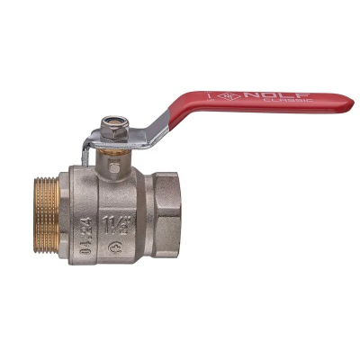 Кран кульовий Nolf classic NFC.621-40-1 1/2&quot; FM ГШВ, ручка &quot;важіль&quot; червона (NF3142)