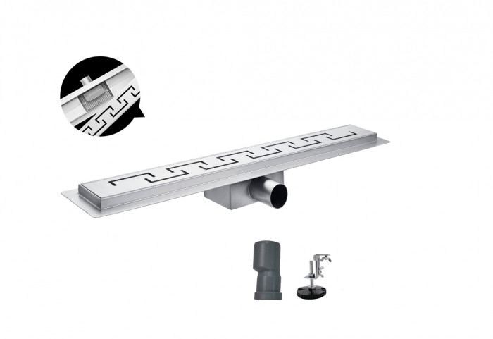 Душовий трап з нержавіючої сталі SUS304 Koer FD04-70x800 (AC0707)