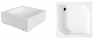 Піддон квадратний ARES 70х70х15/25 см + ноги