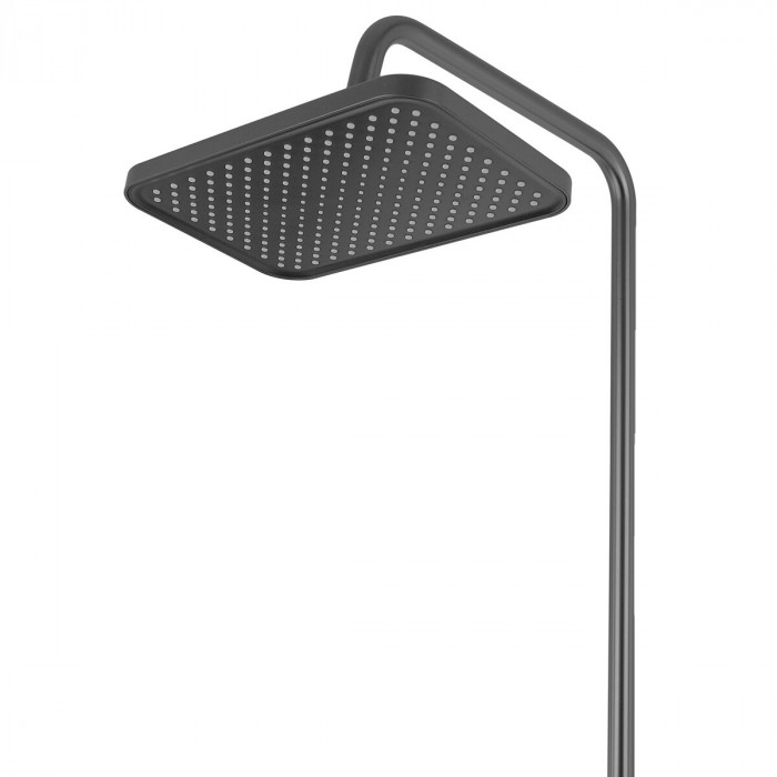 Душова колона зі змішувачем з кнопковим перемикачем з алюмінію ZERIX PBI-009-J GRAPHITE, 4 режими (ZX5850)