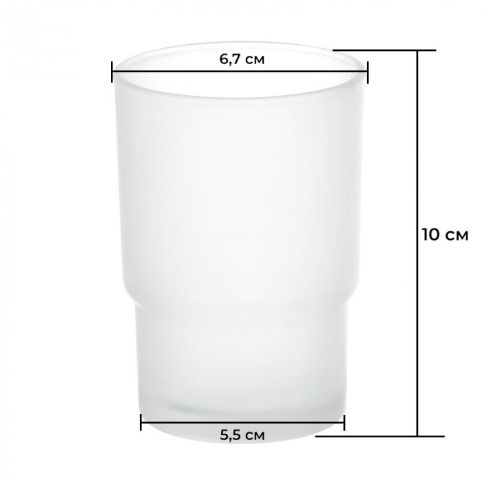 Стакан для ванної кімнати Zerix LR752 (LL1481)