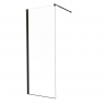 Душова перегородка Walk-In MIXXUS PREMIUM FLAT SP02-120x200-TR BLACK прозоре скло 8мм (MI6857)