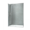 Двері у нішу розсувні KOER SR SD05-120x200-TR-01 прозоре скло EASY CLEAN 6мм хром (KR5405)