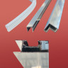 Двері у нішу розсувні KOER SR SD05-120x200-TR-01 прозоре скло EASY CLEAN 6мм хром (KR5405)