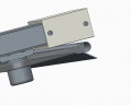 Двері у нішу розсувні KOER SR SD05-120x200-TR-01 прозоре скло EASY CLEAN 6мм хром (KR5405)