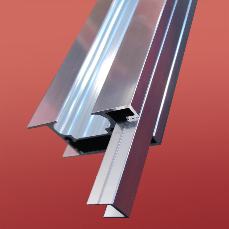 Двері у нішу розсувні KOER SR SD05-120x200-TR-01 прозоре скло EASY CLEAN 6мм хром (KR5405)