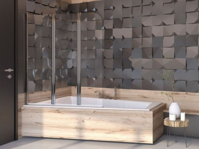 Шторка для ванни BESCO Prime- 3S 120x140