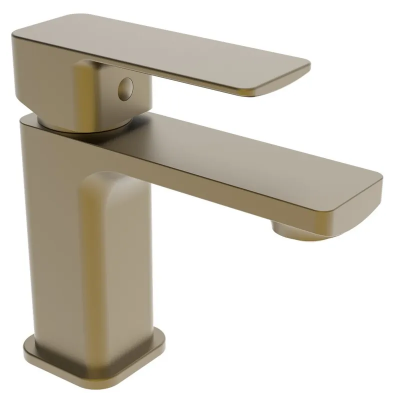 Змішувач для умивальника Haiba Kubus 001 BRUSHED GOLD (HB9622)