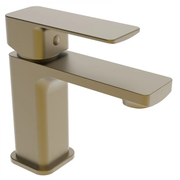 Змішувач для умивальника Haiba Kubus 001 BRUSHED GOLD (HB9622)