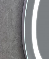 Дзеркало MIXXUS PLAIN MC02-60 з LED Touch, Anti-fog, димером, рег. яскравості, годинником (MI6012)