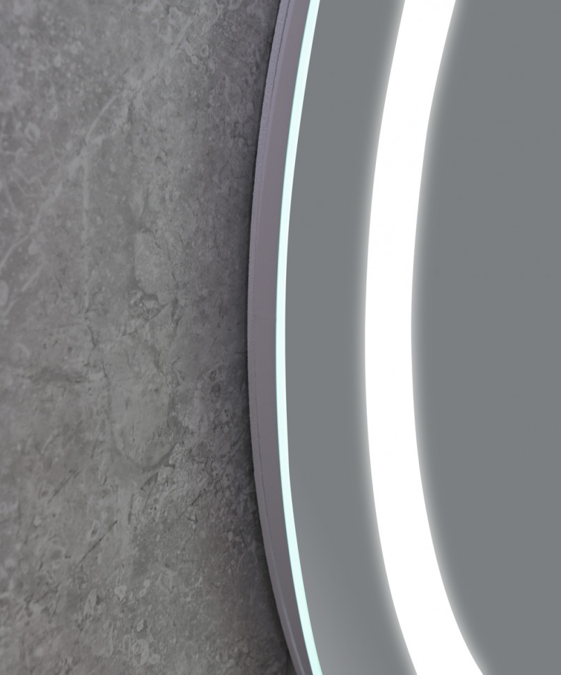 Дзеркало MIXXUS PLAIN MC02-60 з LED Touch, Anti-fog, димером, рег. яскравості, годинником (MI6012)