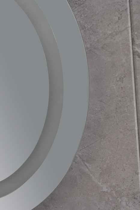 Дзеркало Mixxus PLAIN MC02-60 з Led Touch, Anti-fog, димером, регулятором яскравості, годинником (MI6012)