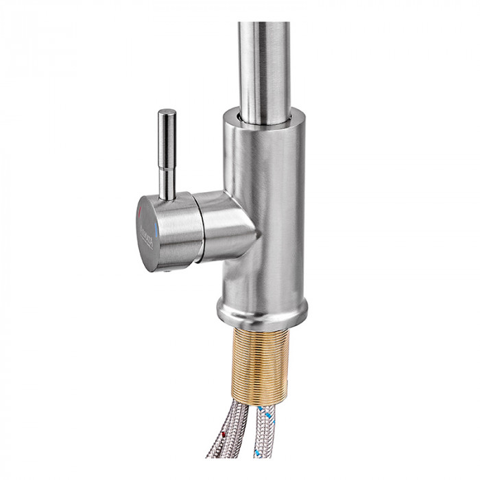 Змішувач для кухні Armata SUS-014-B з висувною лійкою з нерж. сталі  (CH6488)