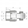 Муфта з євроконусом і накидною гайкою 20x3 /4 PPR Koer K0240.PRO (KP2606)