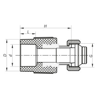 Муфта з євроконусом і накидною гайкою 20x3 /4 PPR Koer K0240.PRO (KP2606)
