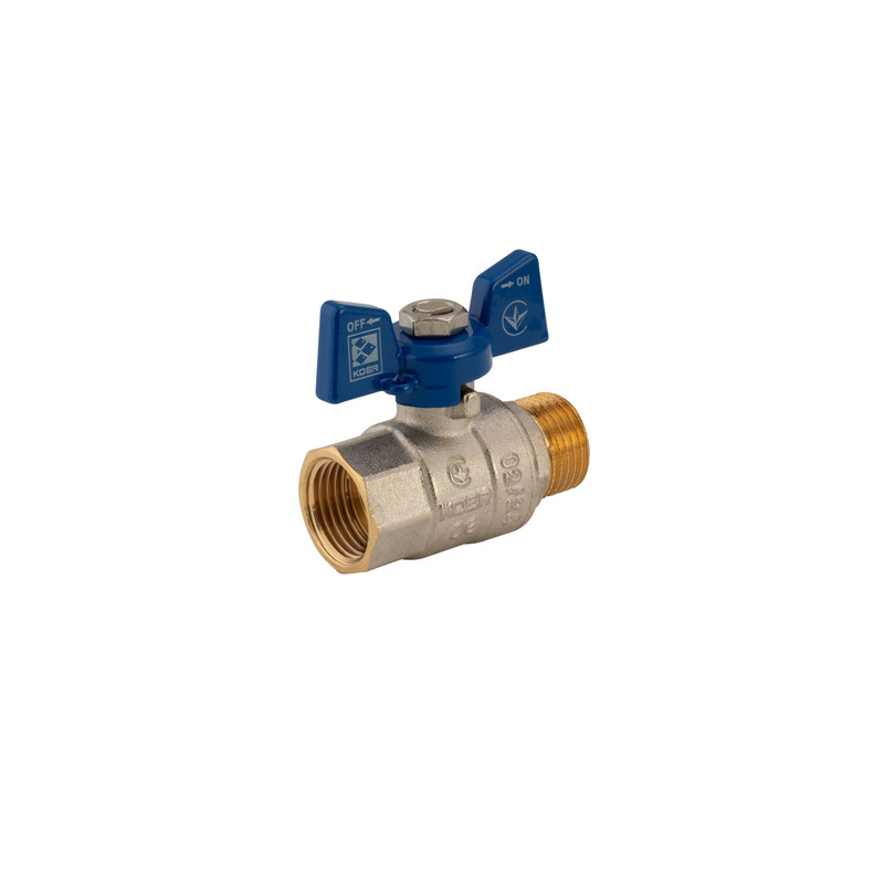 Кран кульовий Koer 1/2" ГШМ (KR.218.B) синій (KR2722)